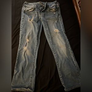 American Eagle jeans for sale , no stains or anything, wide leg super cute!